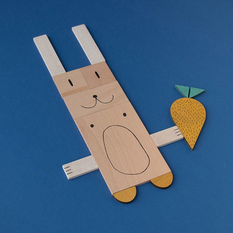 wooden composition game